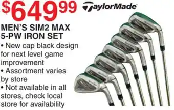 Dunham's Sports TAYLORMADE MEN'S SIM2 MAX 5-PW IRON SET offer