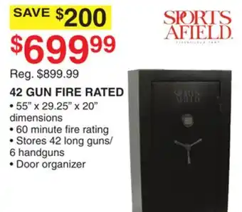 Dunham's Sports SPORTS AFIELD 42 GUN FIRE RATED offer