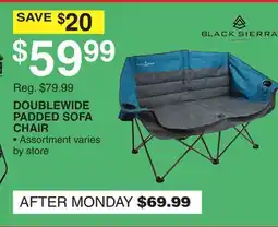 Dunham's Sports DOUBLEWIDE PADDED SOFA CHAIR offer