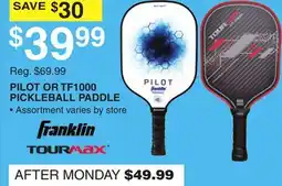 Dunham's Sports PILOT OR TF1000 PICKLEBALL PADDLE offer