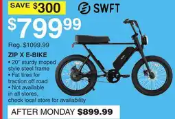 Dunham's Sports SWIFT ZIP X E-BIKE offer