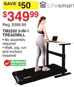 Dunham's Sports TM2202 3-IN-1 TREADMILL offer