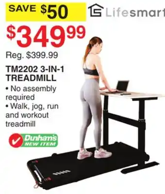 Dunham's Sports TM2202 3-IN-1 TREADMILL offer