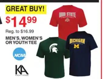 Dunham's Sports MEN'S, WOMEN'S OR YOUTH TEE offer
