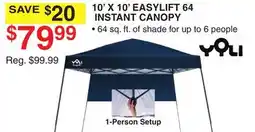 Dunham's Sports 10' X 10' EASYLIFT 64 INSTANT CANOPY offer