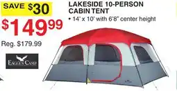 Dunham's Sports LAKESIDE 10-PERSON CABIN TENT offer