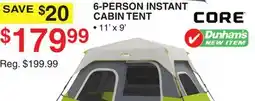 Dunham's Sports 6-PERSON INSTANT CABIN TENT offer