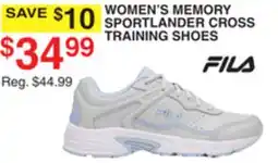 Dunham's Sports FILA WOMEN'S MEMORY SPORTLANDER CROSS TRAINING SHOES offer