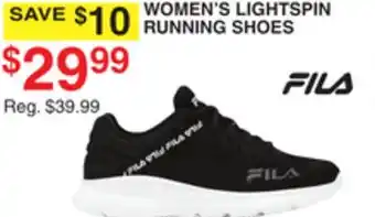 Dunham's Sports FILA WOMEN'S LIGHTSPIN RUNNING SHOES offer
