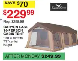 Dunham's Sports EAGLES CAMP CANYON LAKE 10-PERSON CABIN TENT offer