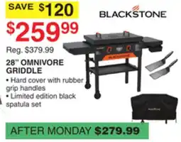 Dunham's Sports BLACKSTONE 28 OMNIVORE GRIDDLE offer