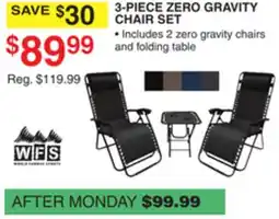 Dunham's Sports 3-PIECE ZERO GRAVITY CHAIR SET offer