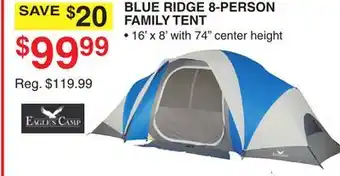 Dunham's Sports BLUE RIDGE 8-PERSON FAMILY TENT offer