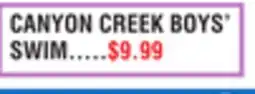 Dunham's Sports CANYON CREEK BOYS' SWIM offer