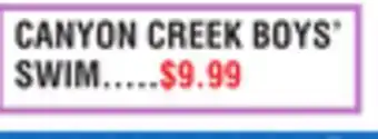 Dunham's Sports CANYON CREEK BOYS' SWIM offer