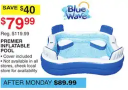 Dunham's Sports BLUE WAVE PREMIER INFLATABLE POOL offer