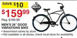 Dunham's Sports HUFFY MEN'S 26 GOOD VIBRATIONS BIKE offer