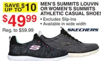 Dunham's Sports MEN LOUVIN OR WOMEN'S SUMMITS ATHLETIC CASUAL SHOES offer