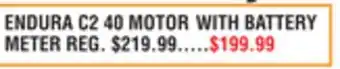 Dunham's Sports ENDURA C2 40 MOTOR WITH BATTERY METER offer