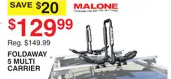 Dunham's Sports MALONE FOLDAWAY 5 MULTI CARRIER offer