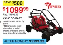 Dunham's Sports PIPER VK200 GO-KART offer