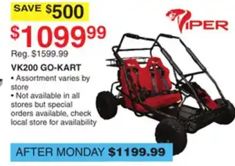 Dunham's Sports PIPER VK200 GO-KART offer