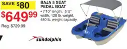Dunham's Sports BAJA 5 SEAT PEDAL BOAT offer