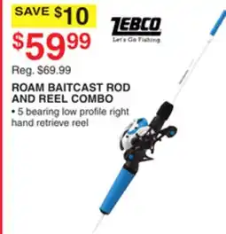 Dunham's Sports ROAM BAITCAST ROD AND REEL COMBO offer