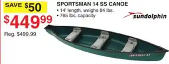 Dunham's Sports SPORTSMAN 14 SS CANOE offer
