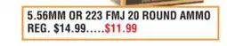 Dunham's Sports 5.56MM OR 223 FMJ 20 ROUND AMMO offer