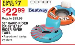 Dunham's Sports 53 RAPID RIDER OR 48 EASY RIDER RIVER TUBE offer