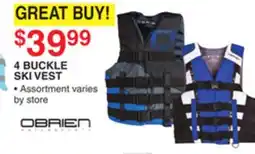Dunham's Sports 4 BUCKLE SKI VEST offer