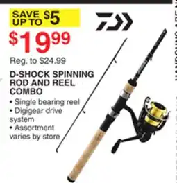Dunham's Sports D-SHOCK SPINNING ROD AND REEL COMBO offer