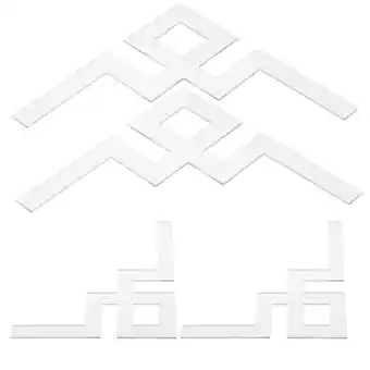 Walmart 4 Pcs Three-dimensional Diagonal Flower Stickers Decals Mirror Wall Decor Corner Adhesive offer