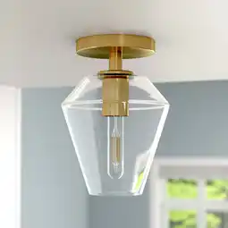 Walmart Evelyn&Zoe 7 Gold Semi Flush Mount offer