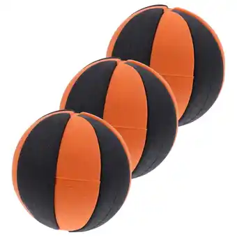 Walmart OUNONA 3 Pcs Small Basketball Mini Basketballs 2.30X2.30X2.30CM Orange offer