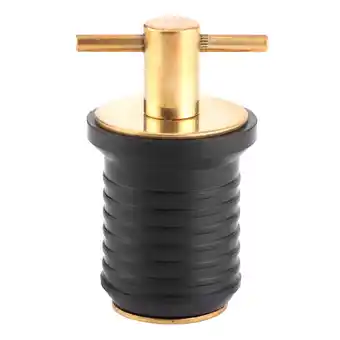 Walmart Twist-In Drain Plug, 1-Inch T-Handle, Brass and Rubber, for Livewell, Baitwell, Boat Bilge, 1-Pack offer