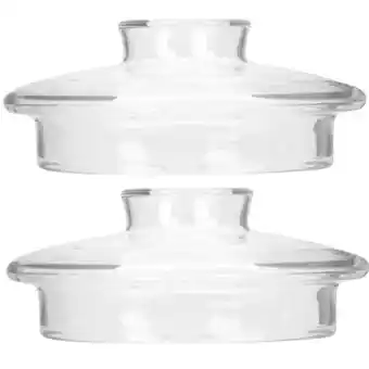 Walmart Transparent Glass Cup Lids for Home 2pcs Replacement Covers Suitable for Long Term Use offer