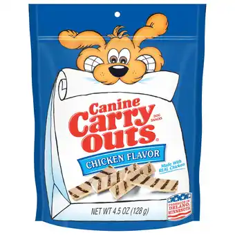 Walmart Canine Carry Outs Chicken Flavor Dog Treats, 4.5oz Bag offer