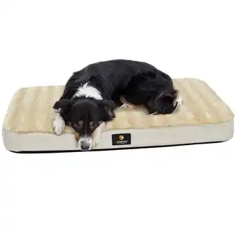 Walmart Veehoo Soft Air Mattress Dog Bed, Orthopedic Pet Beds with Fluffy Comfort Bed Cover, Large, Oyster offer