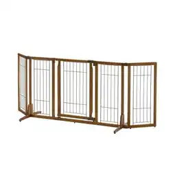Walmart Richell Premium Plus Freestanding Pet Gate with Door offer