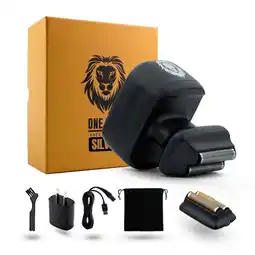 Walmart One Lion Silver PRO Foil shaver | Two foil options: Standard and Sensitive included offer
