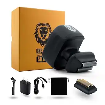 Walmart One Lion Silver PRO Foil shaver | Two foil options: Standard and Sensitive included offer