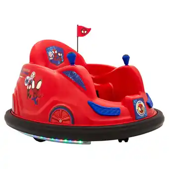 Walmart Spidey & His Amazing Friends by Flybar, 6V Bumper Car Ride on, for Kids 1.5- 4 Years, 1 count offer