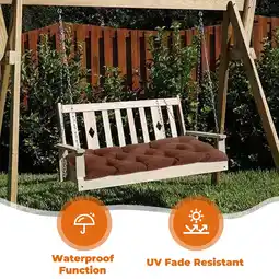 Walmart LCGOD Patio Swing Cushions, for Outdoor Bench , Waterproof & Fade-Resistant 60x20x3 in Coffee offer