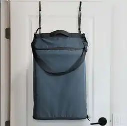 Walmart CleverMade Hanging Laundry Hamper Bag, 1 Compartment - Ocean/Charcoal offer
