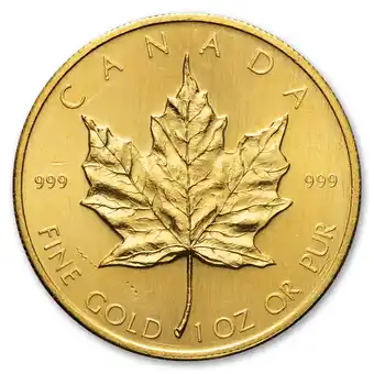Walmart 1 oz Canadian Gold Maple Leaf Coin BU - Abrasions offer