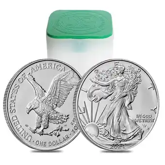 Walmart Roll of 20 - 2024 Star Privy 1 oz Silver American Eagle $1 Coin BU offer