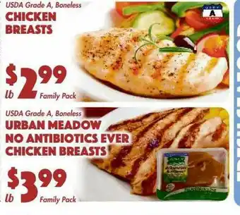 The Food Emporium Chicken Breasts, Urban Meadow No Antibiotics Ever Chicken Breasts offer