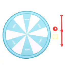Walmart HOMEMAXS Blue Plastic Prize Wheel for Kids Lightweight and Portable 10.2 Inches offer